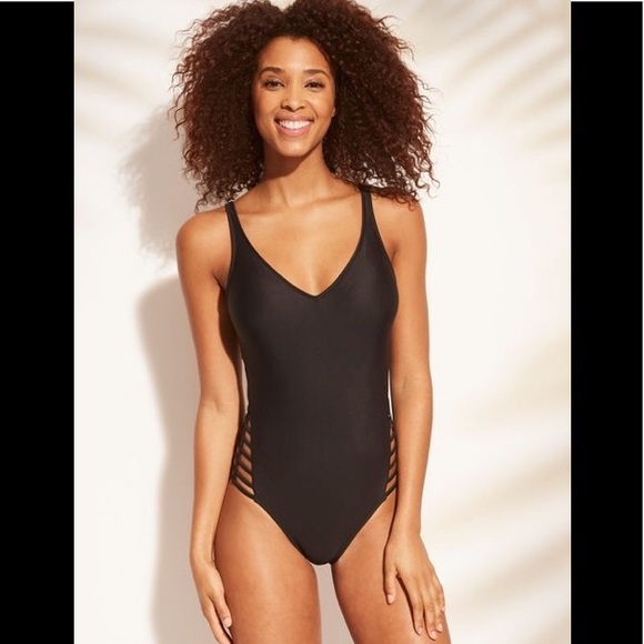 Sun & Shore Other - Sun & Shore Cages One Piece Black Bathing Suit